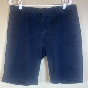 Polo Ralph Lauren Mens Shorts 34 X 10 Stretch Classic Fit Navy Blue Preppy